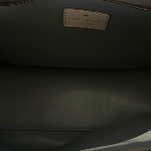 Kate Spade Authentic Gorgeous Light Gray/Taupe Leather Bag Purse 🌺🌺 - Picture 12 of 16